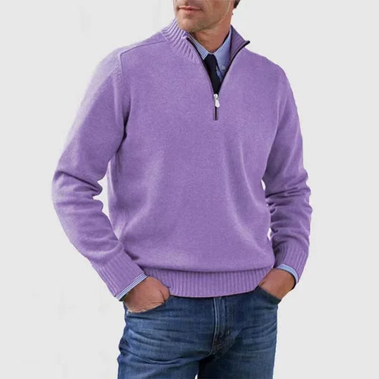 The Howard™ | Essential Zip-Neck Sweater