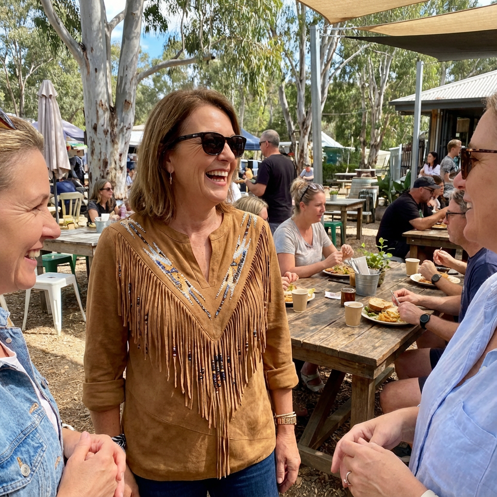 Winona ™ - Vintage Blouse With Ethnic Printed Design For A Classic Look