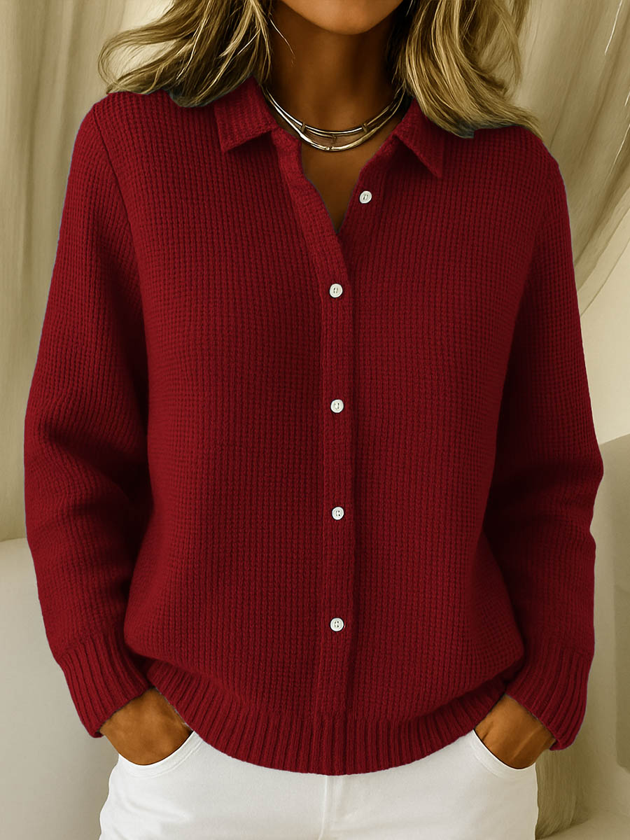 Olivia | Button-Up Knit Cardigan