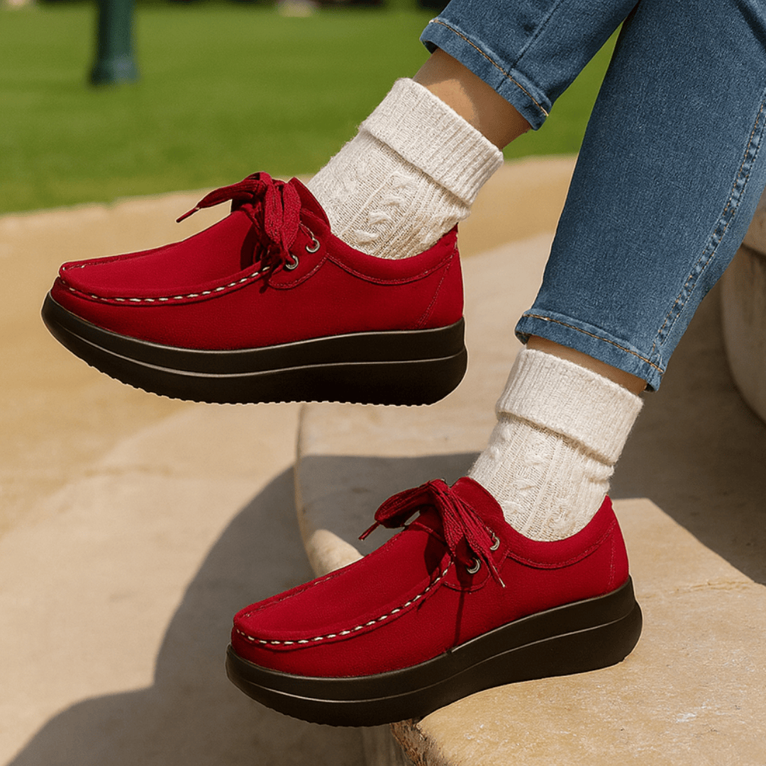 Maelle Suede-Look Lace Loafer