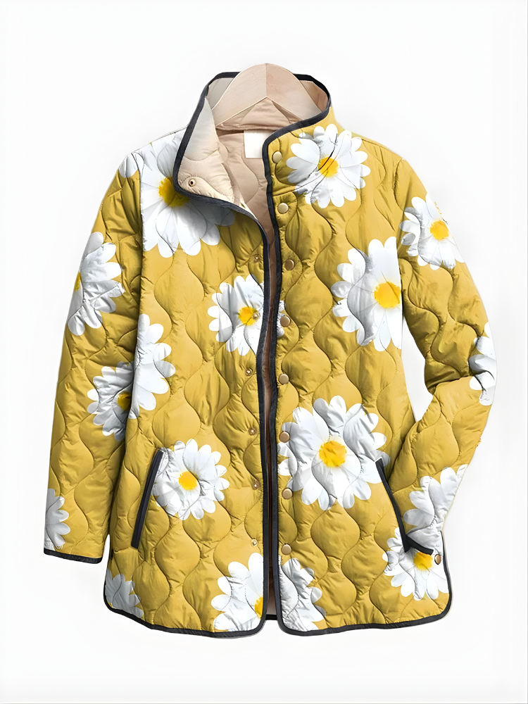 The Wren™ — Vintage Floral Quilted Jacket