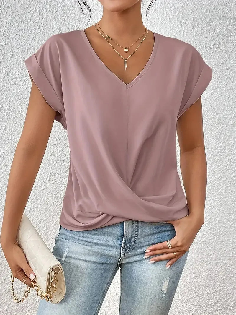 Lara™ Elegant V-Neck Tee