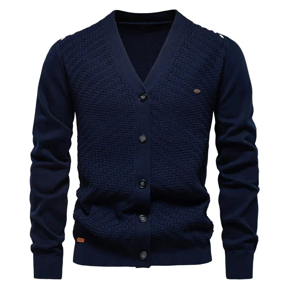 Alistair | Warm Men's Cardigan With V-Neck
