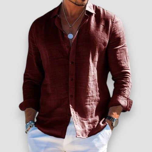 The Mason™ | Premium Linen-Blend Relaxed Shirt