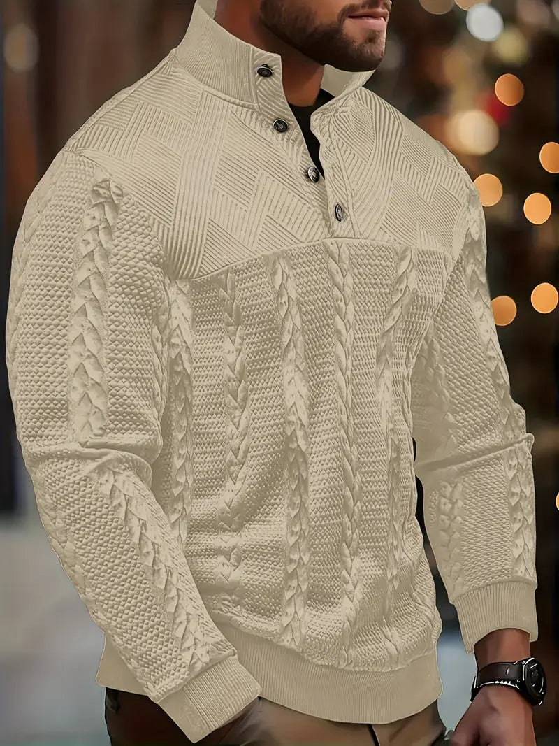 Dawson | Long Sleeve Sweater With Striped