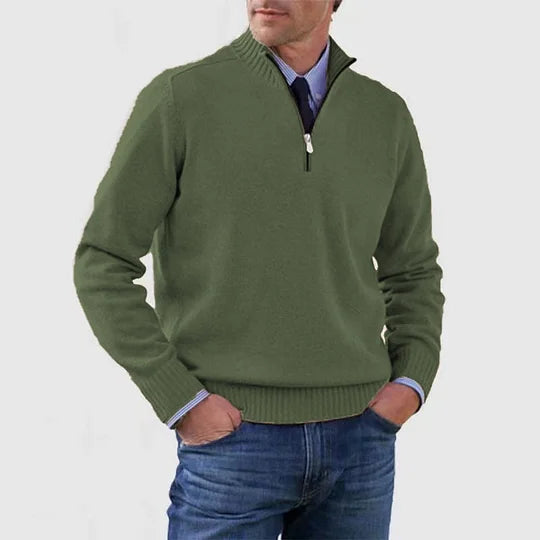 The Howard™ | Essential Zip-Neck Sweater