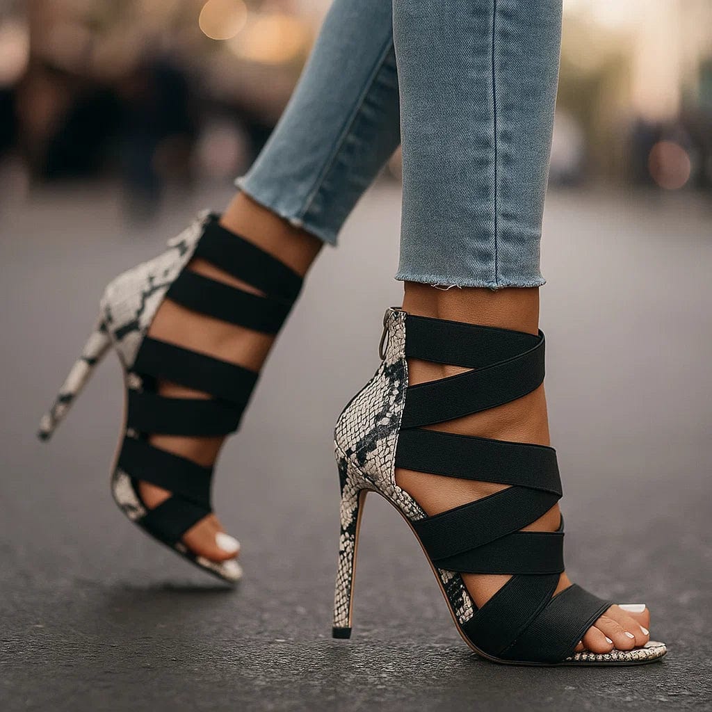 Elora Crossband Stiletto Sandal