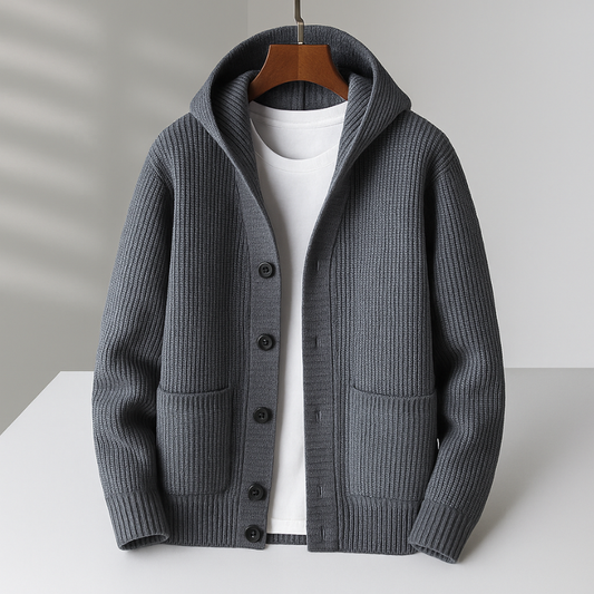 Michael | Stylish Warmth Hooded Cardigan