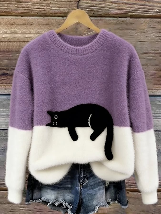 Marlowe™ Soft Cat Graphic Jumper