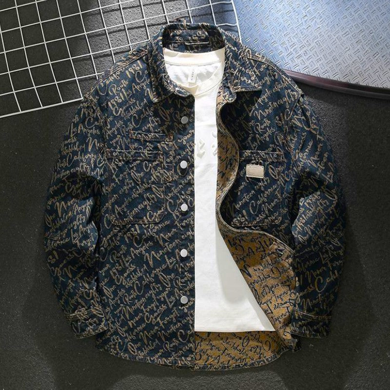 Weston | Denim Scripture Jacket