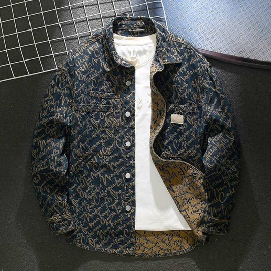 Weston | Denim Scripture Jacket