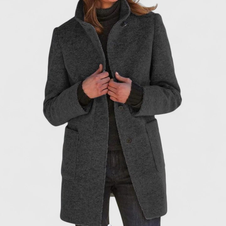 The Celine™ | Tailored Textured Coat