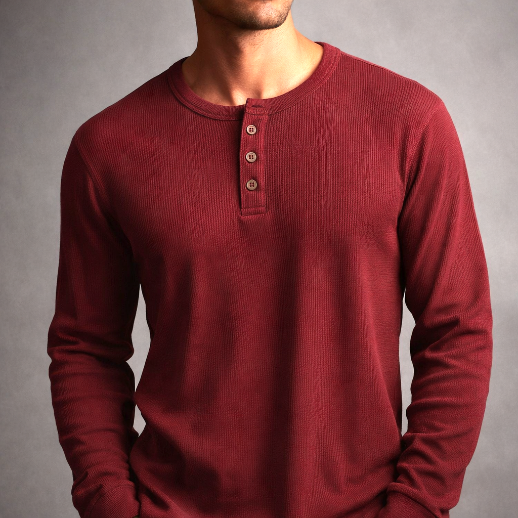 The Meyer™ | Textured Henley Shirt