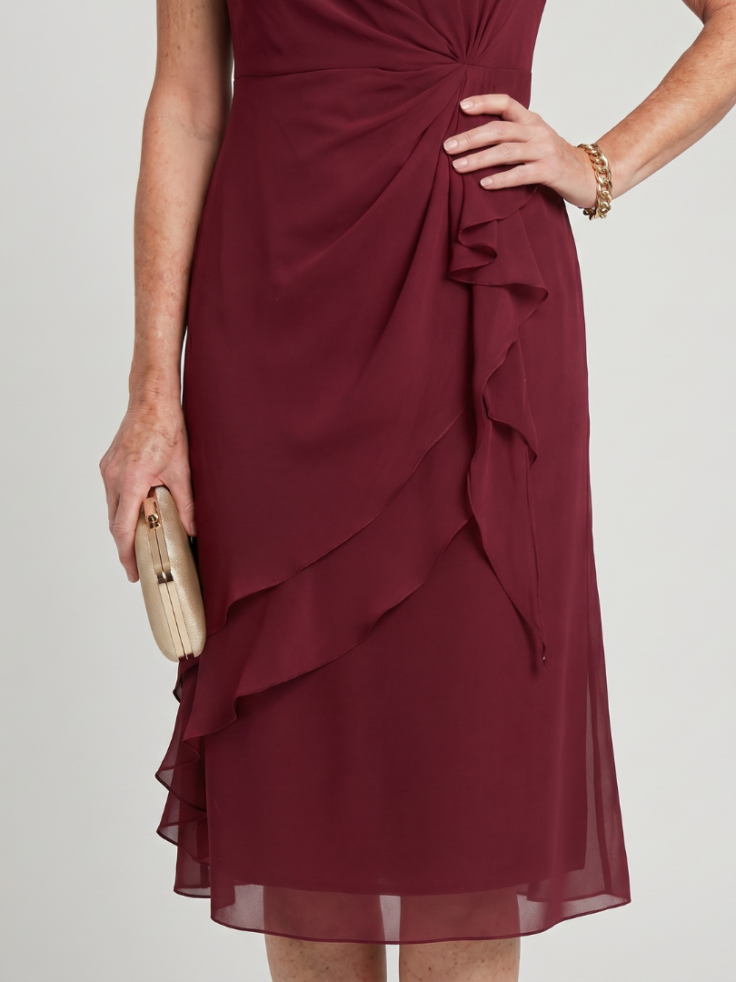 The Sara™ — Draped Elegant Dress