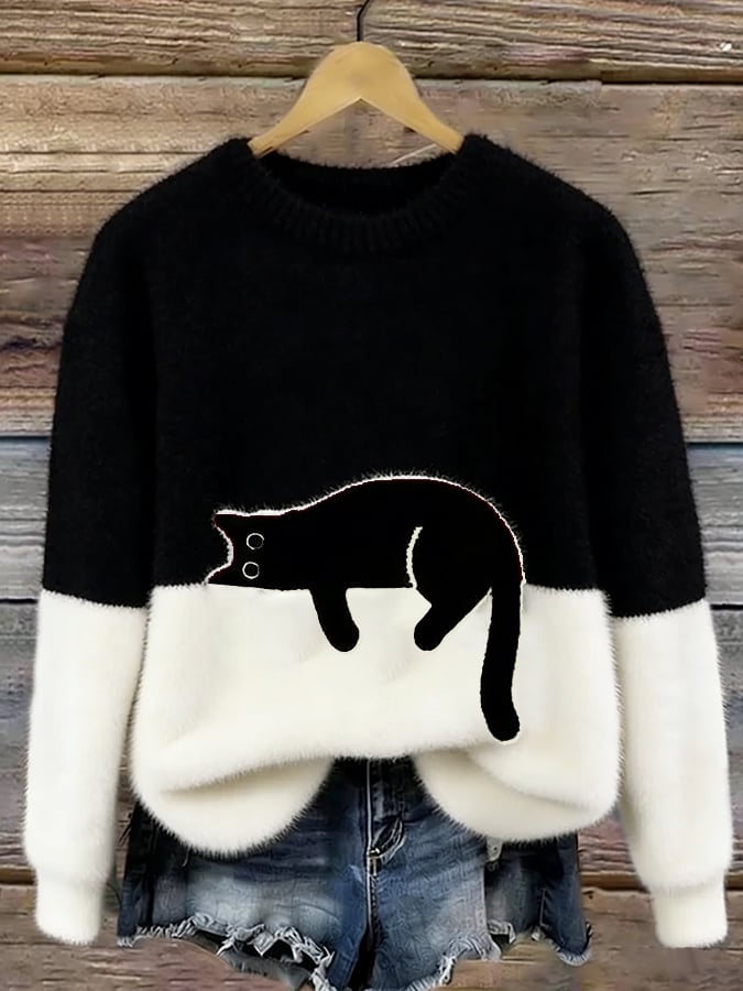 Marlowe™ Soft Cat Graphic Jumper