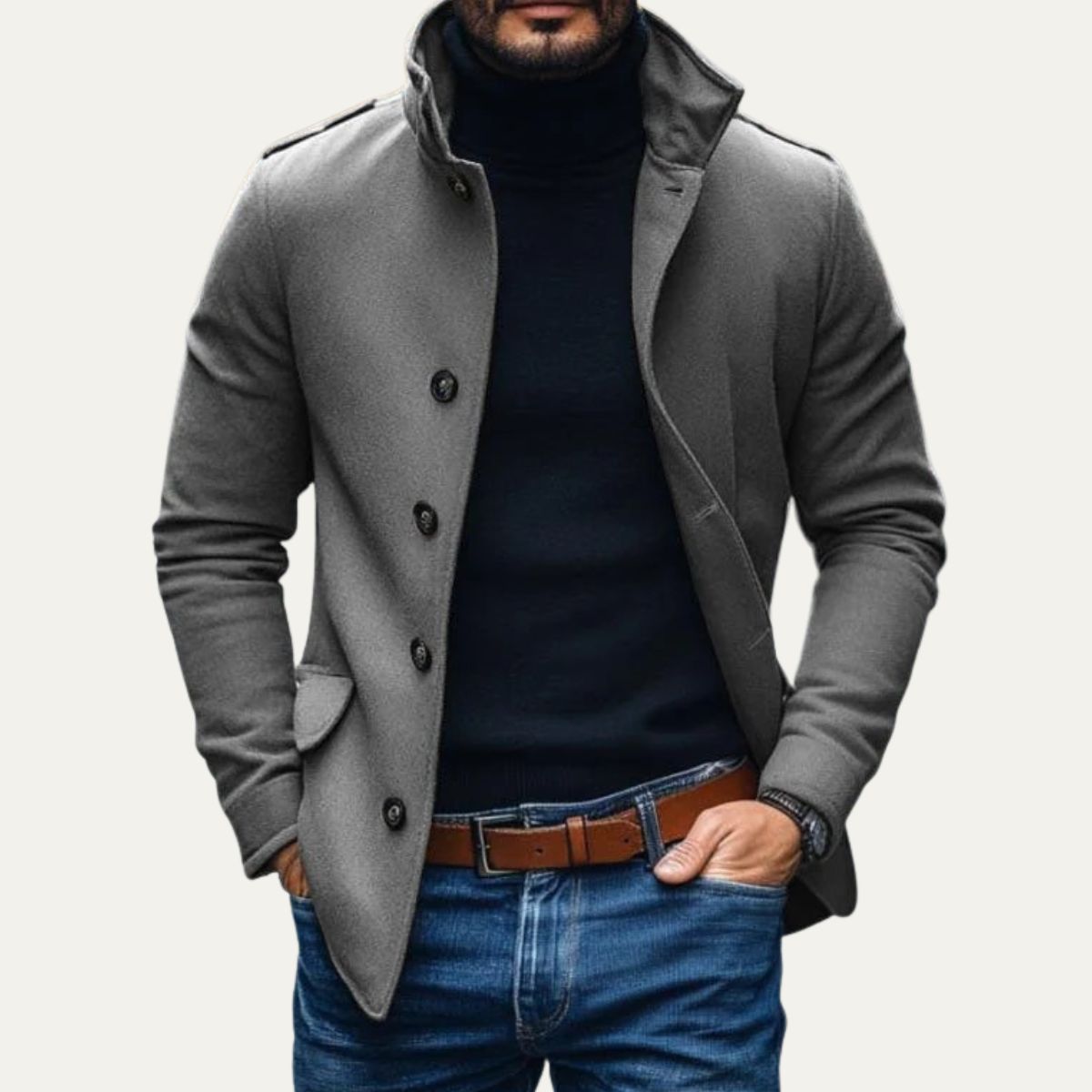 The Sebastian™ — Tailored Wool Overcoat