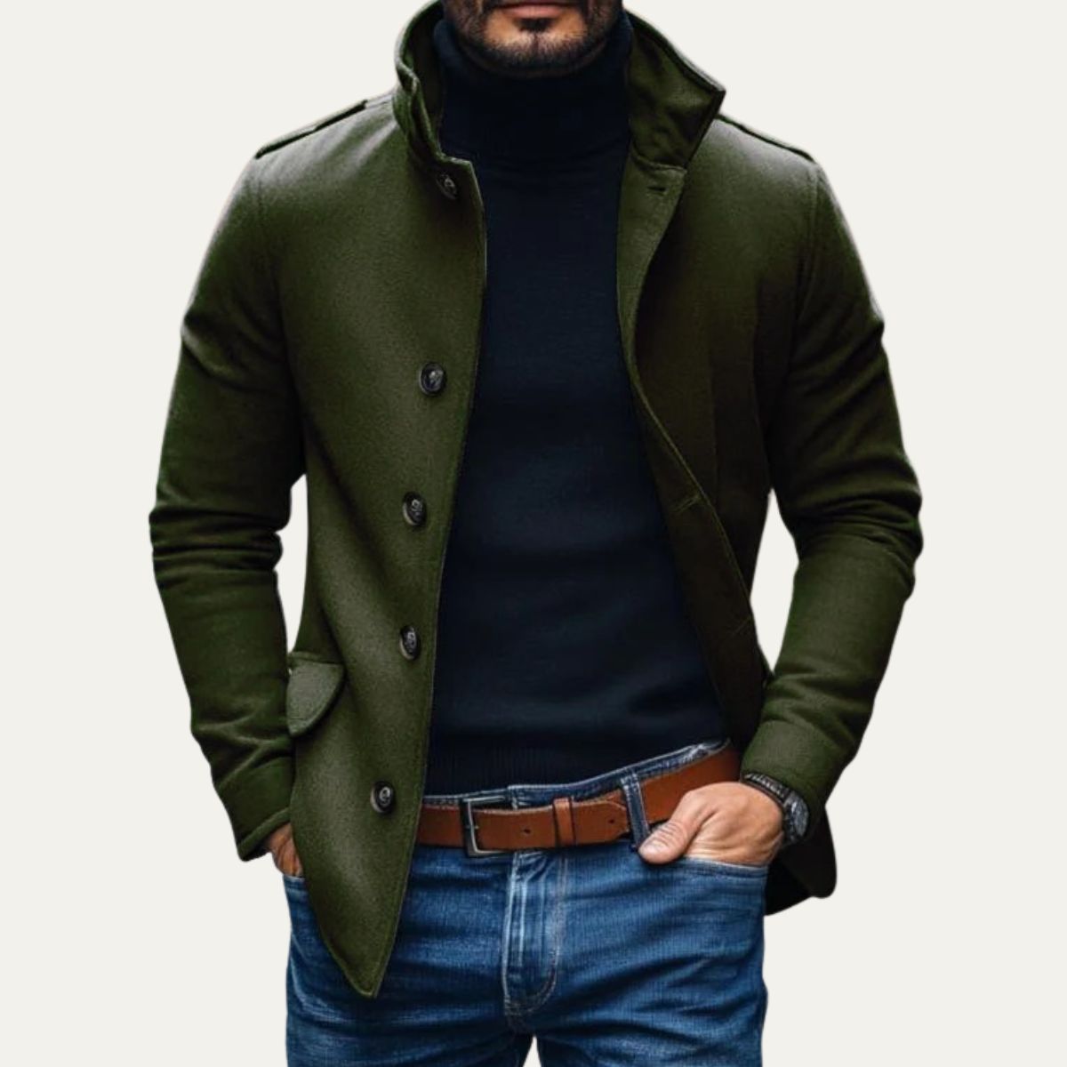 The Sebastian™ — Tailored Wool Overcoat