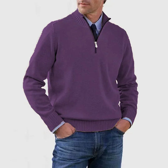 The Howard™ | Essential Zip-Neck Sweater