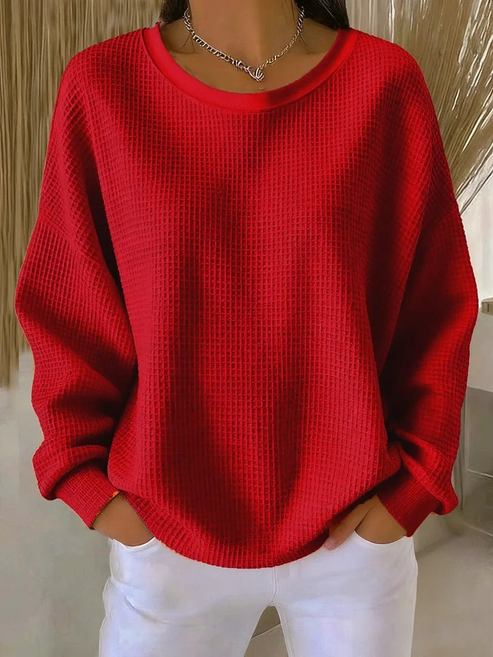 The Harper™ | Textured Soft-Knit Sweater.