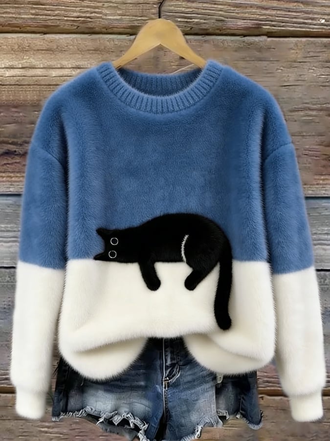 Marlowe™ Soft Cat Graphic Jumper