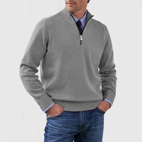 The Howard™ | Essential Zip-Neck Sweater