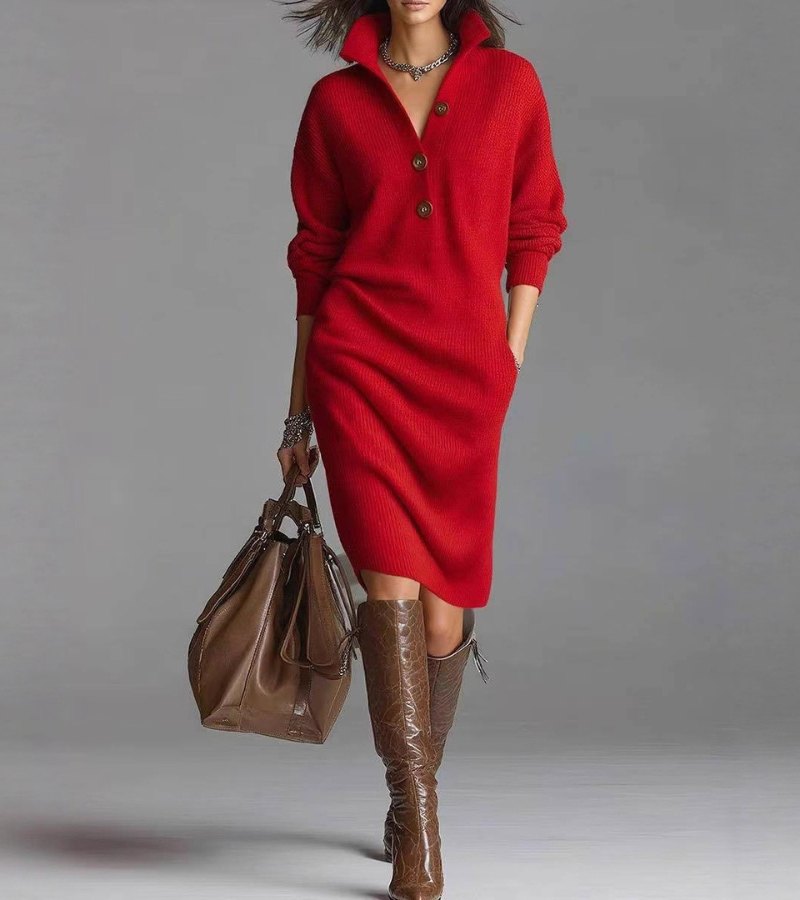 The Pansy™ — Knit Midi Dress