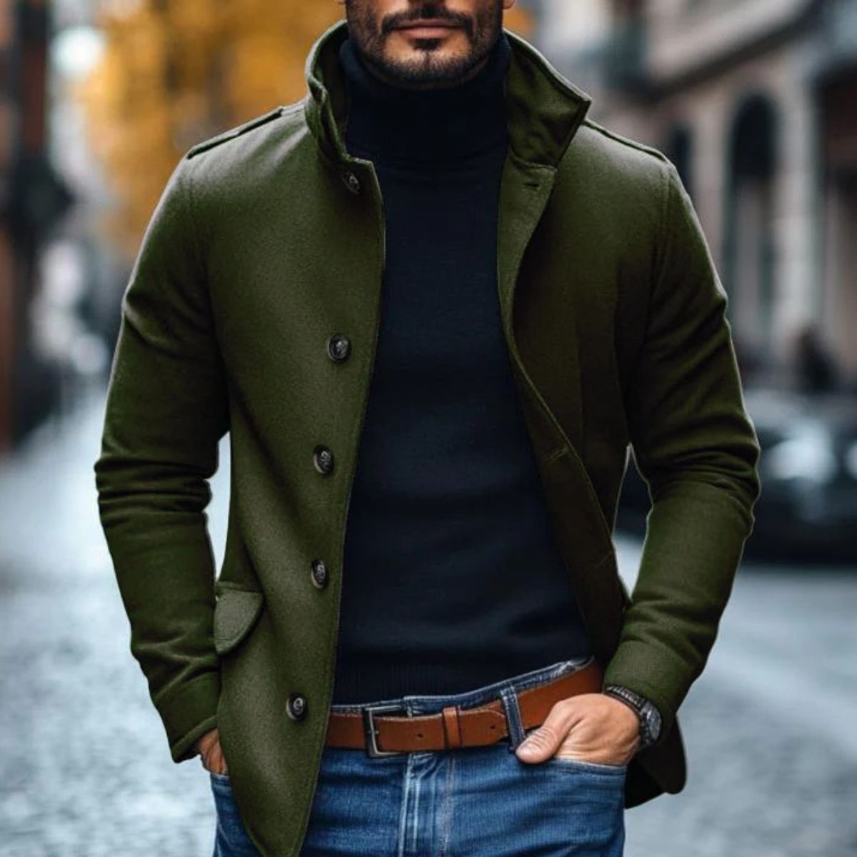 The Sebastian™ — Tailored Wool Overcoat
