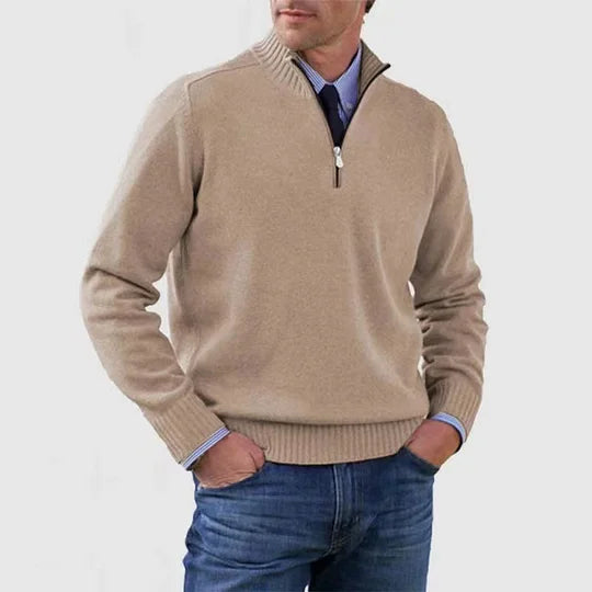 The Howard™ | Essential Zip-Neck Sweater