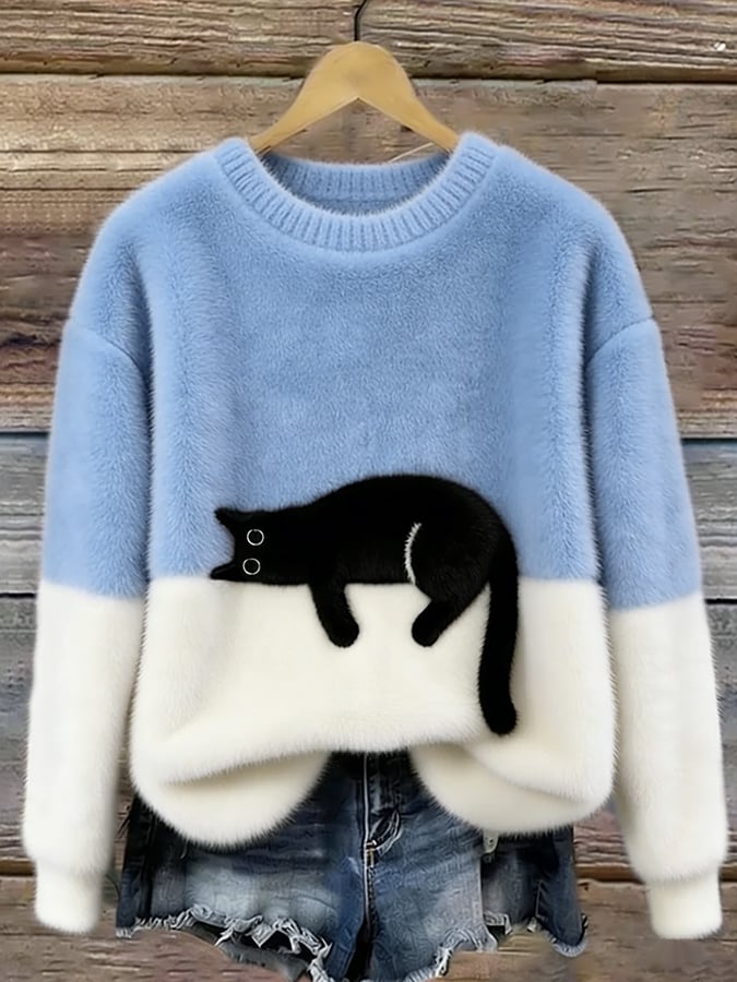 Marlowe™ Soft Cat Graphic Jumper