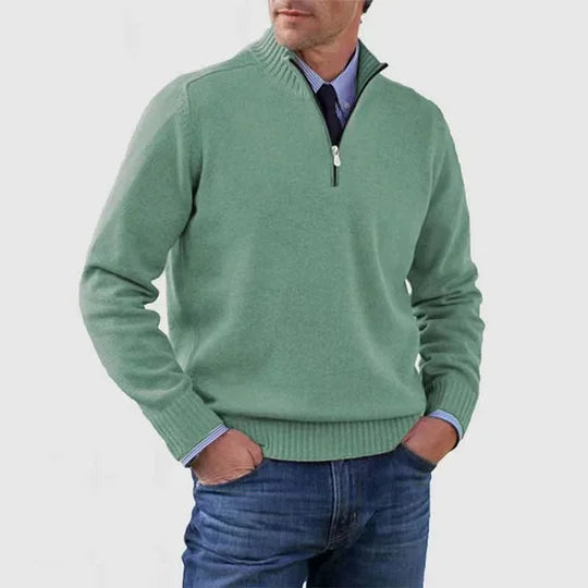 The Howard™ | Essential Zip-Neck Sweater