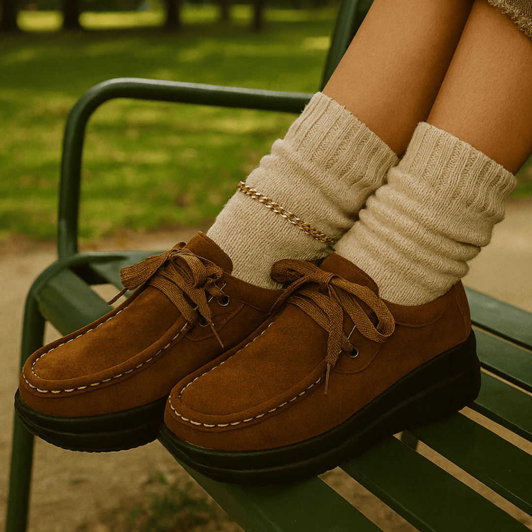 Maelle Suede-Look Lace Loafer