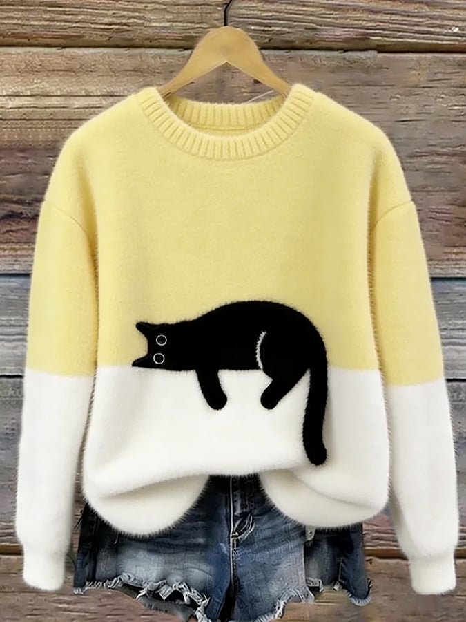 Marlowe™ Soft Cat Graphic Jumper