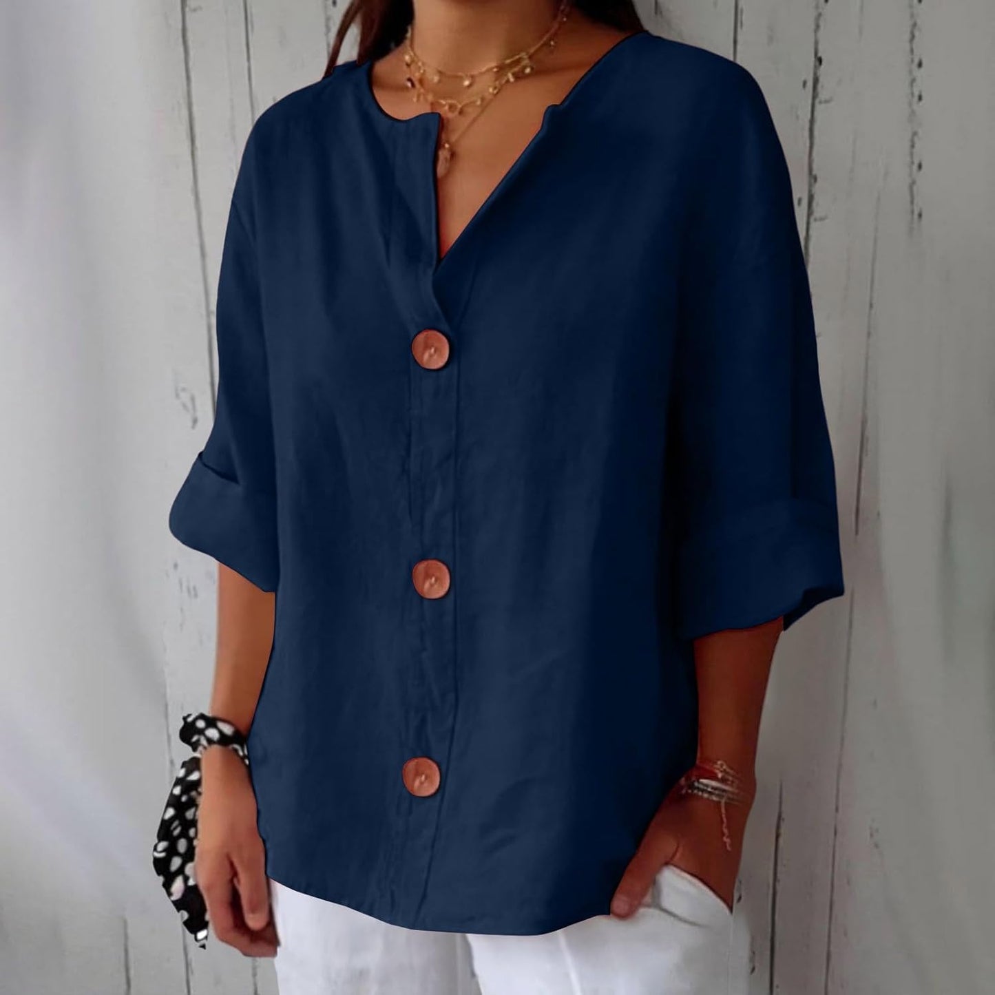 Noora™ Relaxed Linen Blouse