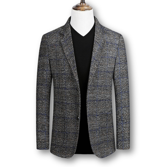 Jaxon | Elegant Tartan Fabric Blazer