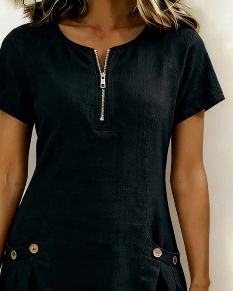 Poppy™ Zip-Front Dress