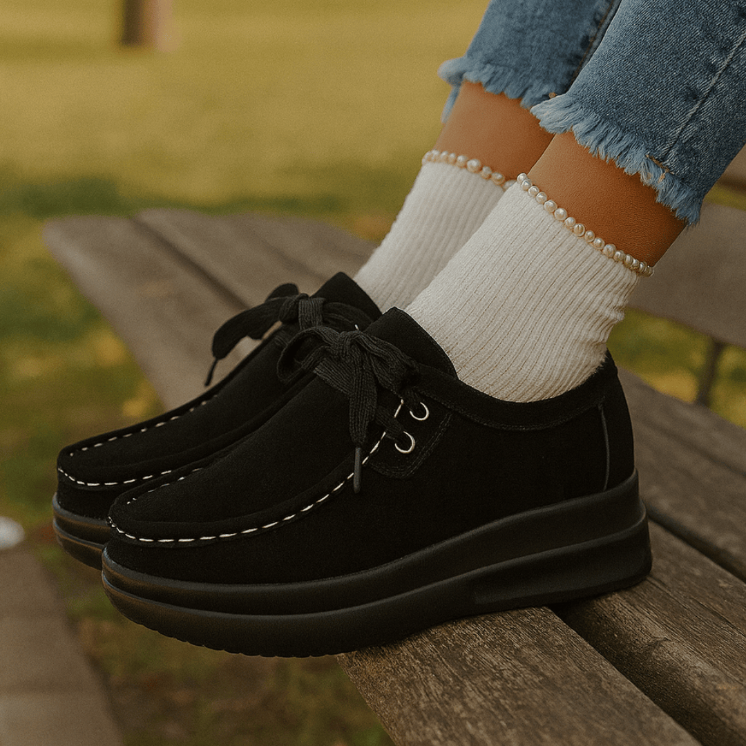 Maelle Suede-Look Lace Loafer