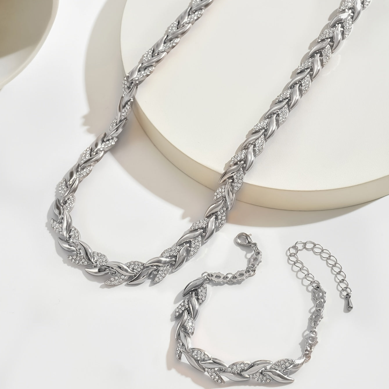 Isla™ Wheat-Link Necklace & Bracelet Set