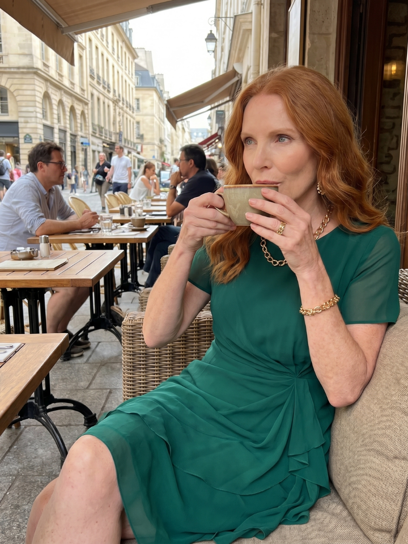 The Sara™ — Draped Elegant Dress
