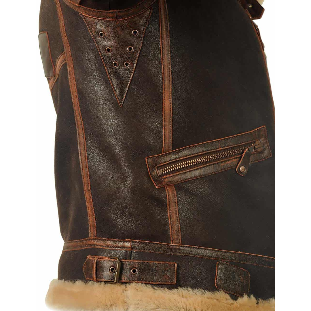 Travis | Leather Aviator Jacket Style