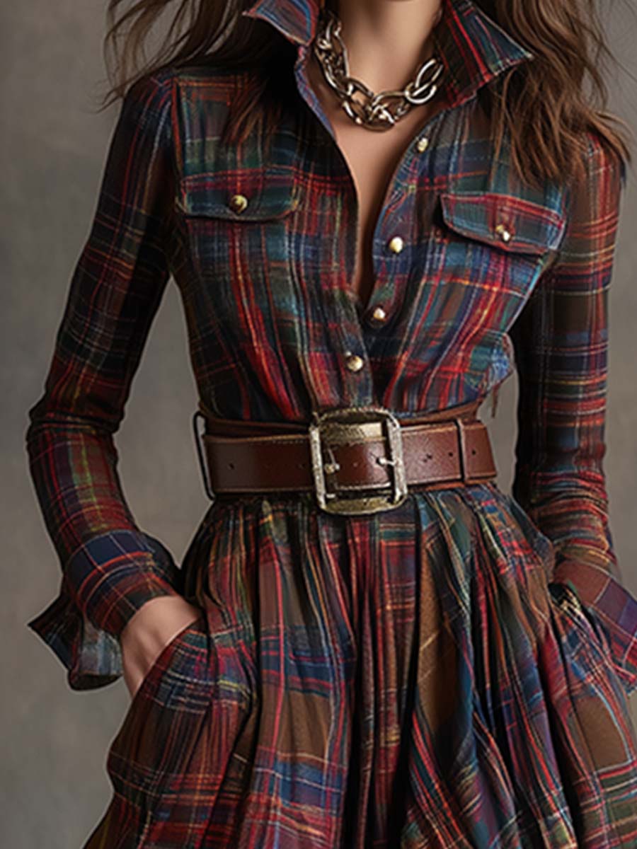 The Unity™ | Plaid Statement Maxi Dress