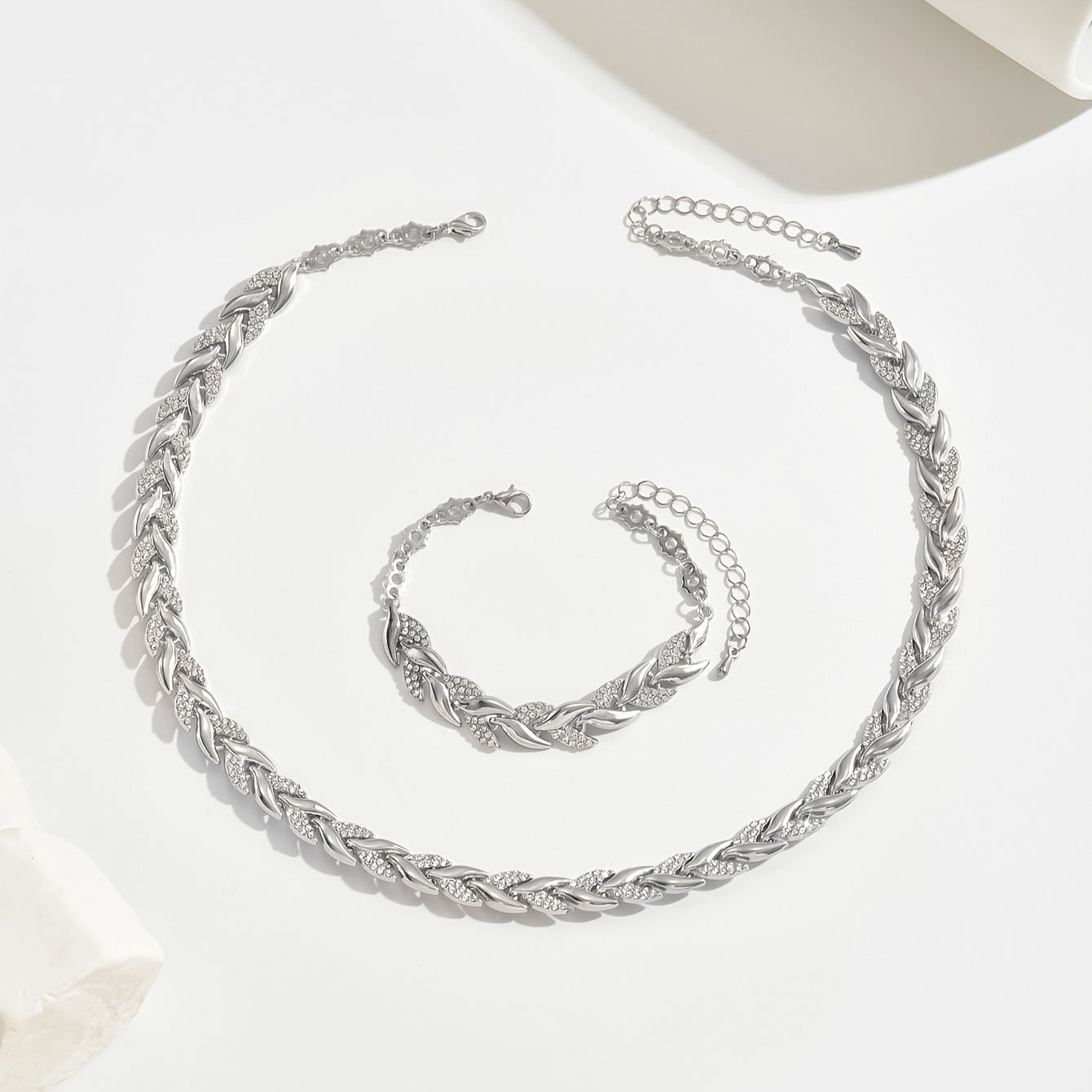 Isla™ Wheat-Link Necklace & Bracelet Set