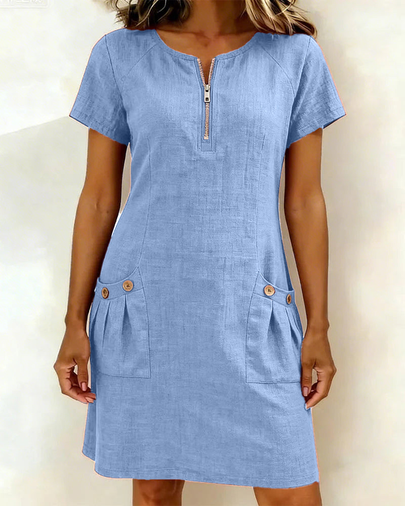 Poppy™ Zip-Front Dress