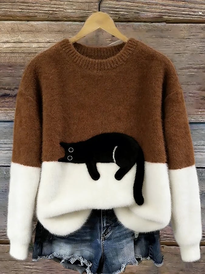 Marlowe™ Soft Cat Graphic Jumper