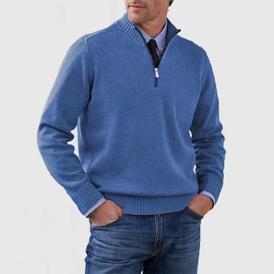 The Howard™ | Essential Zip-Neck Sweater