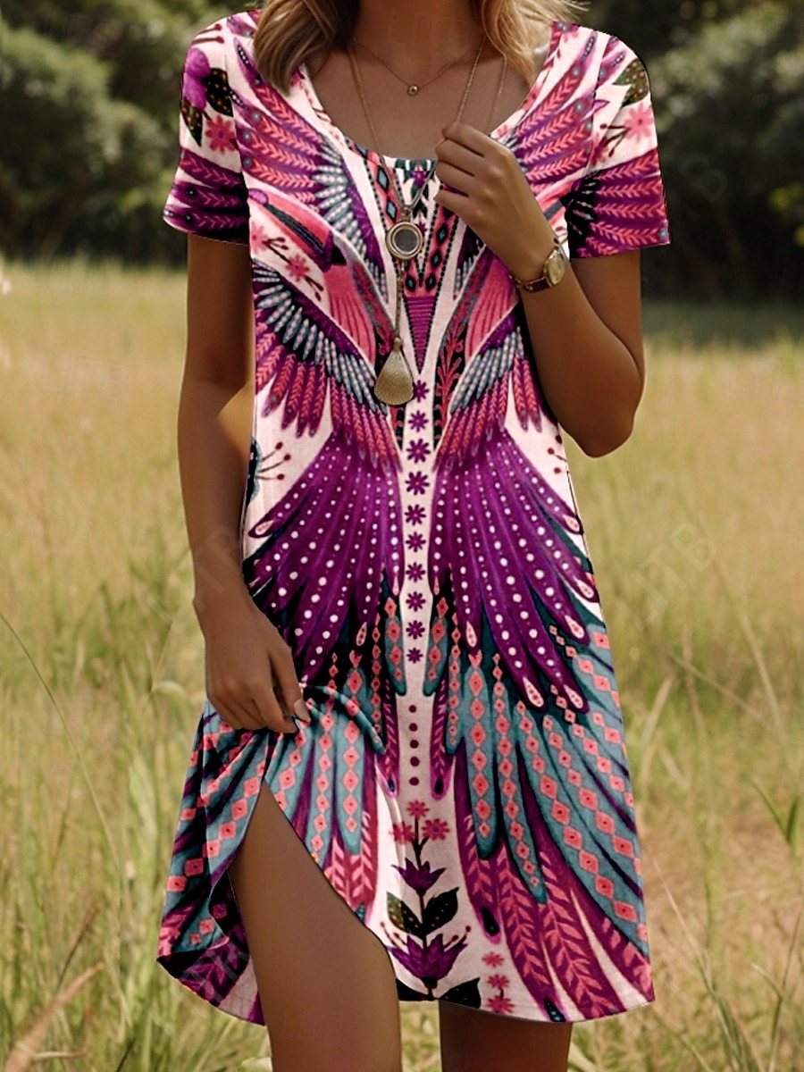 Reese™ Trendy Ethnic Printed Summer Dress