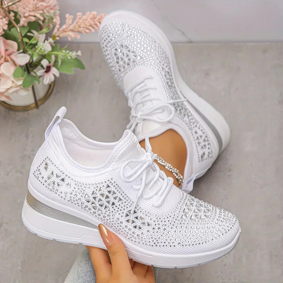 Margaret™ | Cloud-Comfort Sparkle Sneaker