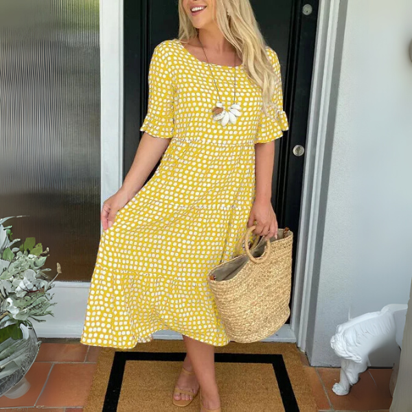 Celine™ | Relaxed Tiered Midi Dress