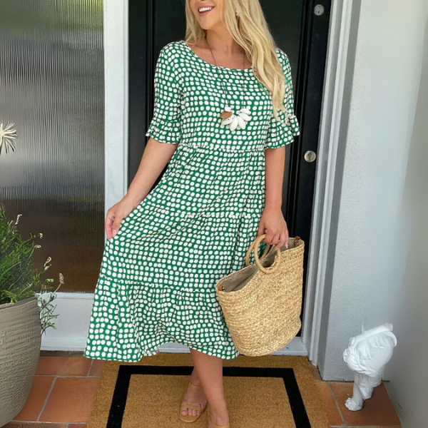 Celine™ | Relaxed Tiered Midi Dress
