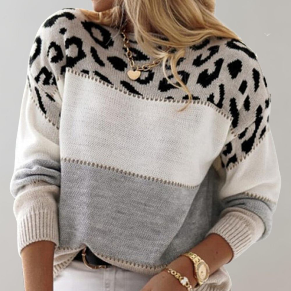 Pascaline | Elevated Leopard Print Sweater