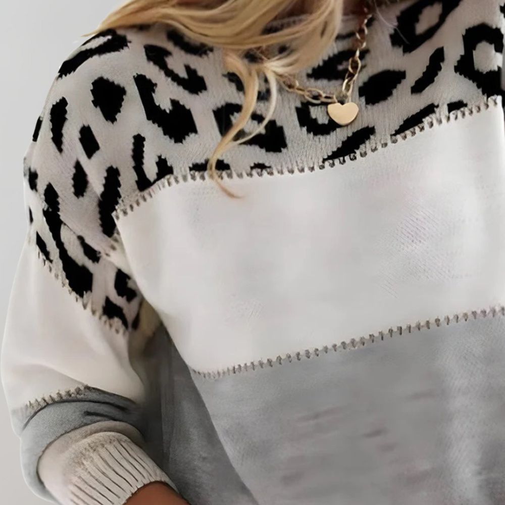 Pascaline | Elevated Leopard Print Sweater